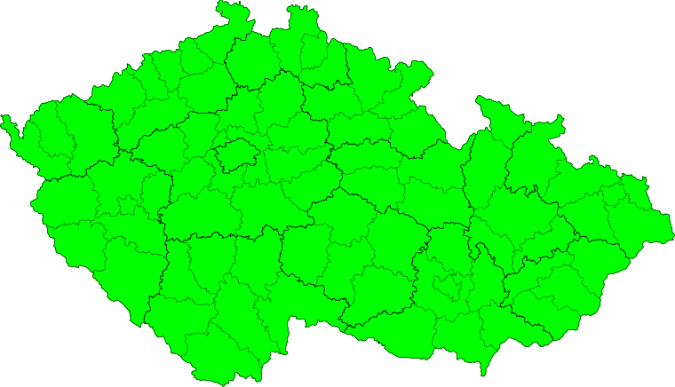 Aktuelle Unwetterkarte Česká republika